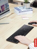 Lenovo 510 Wireless Combo with 2.4 GHz USB Receiver, Slim Full Size Keyboard, Full Number Pad, 1200 DPI Optical Mouse, Left or Right Hand, GX30W75336, White - Image 6