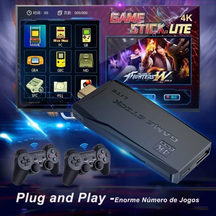 YU WELL 2.4G Retro Gaming Console Plug and Play Video Game Stick with Built-in 15000 Games and 20000 Games (15000+ GAMES,64GB) - Image 4