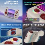 GiipGoop RG Cube Retro Game Console No Games Handheld Game Console Multi-Touch Screen Android 13 System Video Game Console 5200mAh Battery,High-Speed Fan,16 Million Color RGB Lighting(Gray) - Image 3