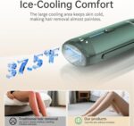 Amifiy Ice Cooling IPL Home Use Hair Removal Device, Laser Hair Removal Machine Painless Epilator for Women Men, 3 Energy Levels & 2 Modes, Face Body Use with Razor & Glasses - Image 2