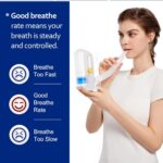 TyeinGo Incentive Spirometer Adult, Lung Exerciser Device, Breathing Trainer - 6000ML Inhale Volume Measurement, Equipped with Ball Flow Rate Indicator & Scale Indicator - Image 5