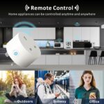 WiFi Smart Plug,Eli-time 16A WLAN Smart Socket with Energy Monitoring, 2.4GHz WiFi Outlet with Smart Life APP Wireless Remote Control,Works with Alexa and GL Home (No Hub Required) (4) - Image 3