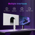 KTC 27 Inch 4K Gaming Monitor, Dual Mode UHD 160Hz & FHD 300Hz, Fast IPS, HDR 400, Adaptive Sync, HDMI 2.1 & DP 1.4, 90W Type-C, Height Vertical Adjustment PC Monitor, VESA, KVM Support, H27P6 - Image 6