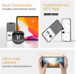 QCY MeloBuds Pro Adpative Active Noise Cancelling Wireless Earbuds, Reduce Noise by Up to 99%, Wireless LDAC Hi-Res Audio Bluetooth 5.3 Earphones, 34H Playtime, Comfortable Fit, Custom EQ via App - Image 8
