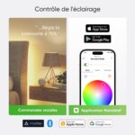 Nanoleaf Matter Essentials 2 Pack Wifi Smart LED Bulbs E27 Smart RGBW Smart Lights, Custom Timetables, App/Voice Control (Compatible with Alexa, Apple, Google), Living Room Office Gaming - Image 5