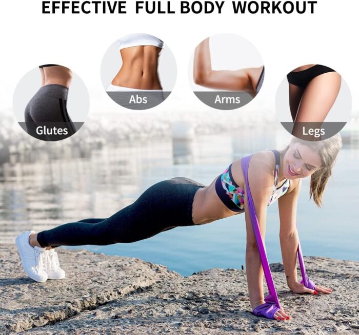 PROIRON 2 in 1 Resistance Bands Set - Includes Resistance Loop Bands, Physical Therapy Bands for Home Fitness, Stretching, Strength Training, Physical Therapy,Elastic Workout Bands for Whole Body - Image 6
