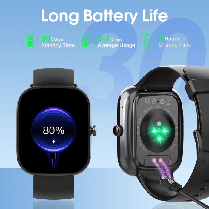 Csasan Smart Watch, 1.91" HD Screen Smartwatch for Men Women, IP68 Waterproof Activity Trackers for Android iOS - Image 7