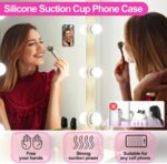 4 Pieces Thickened Model Silicone Suction Phone Case Holder, Mirror Shower Holder, Hands-Free Accessory for Bathroom, Home, Kitchen and More - Image 2