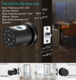 KASTWAVE Smart Lock Fingerprint Door Lock Keypad Door Knob Smart Door Knob Door Locks for Bedrooms Locks with Code Thumb Print Door Knobs for Homes Hotels Offices - Image 5
