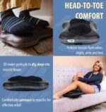 Zyllion Shiatsu Back and Neck Massager - 3D Kneading Deep Tissue Massage Pillow with Heat for Muscle Pain Relief, Chairs and Cars - Black (ZMA-13-BK) - Image 7