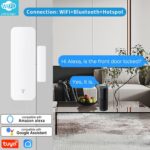 WiFi Door Sensor, Tuya Smart Door Window Sensor, Smart Window Sensor Real-time Alarm Compatible with Alexa Google Assistant,Home Security Door Open Contact Sensor for Business Burglar Alert (1 Pack) - Image 2