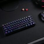 Redragon K530 Pro Draconic 60% Wireless RGB Mechanical Keyboard, Bluetooth/2.4Ghz/Wired 3-Mode 61 Keys Compact Gaming Keyboard w/100% Hot-Swap Socket, Free-Mod Plate Mounted PCB & Tactile Brown Switch - Image 9