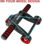 PROIRON AB Roller AB Wheel, 4 Wheels Foldable Ab Roller Wheel Exercise Equipment Innovative Ergonomic Noise-Free Abdominal Roller with Anti-Slip Handles for Abs&Core Workout - Image 3