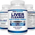 Liver Cleanse Detox & Repair Formula – 22 Herbs Support Supplement: Milk Thistle Extracts Silymarin, Beet, Artichoke, Dandelion, Chicory Root – Arazo Nutrition USA - Image 8