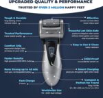 Electric Callus Remover for Feet: Best Pedicure Tools for Men by Own Harmony with 3 Rollers (Powerful), Electronic Pedi Spa Foot File Care - Perfect for Hard, Cracked, Dry, Dead Skin (USB Cable) - Image 4