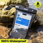 JOTO Universal Waterproof Phone Pouch Cellphone Dry Bag Case for iPhone 16 15 14 13 12 11 Pro Max Mini Plus Xs XR X 8 7 6S, Galaxy S23 S22 S21 Plus Note, Pixel up to 7" -Black - Image 2