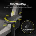 Corsair T3 RUSH Fabric gaming chair, racing style, soft fabric upholstery, padded neck pillow and lumbar support, seat height adjustable, grey and white - Image 6