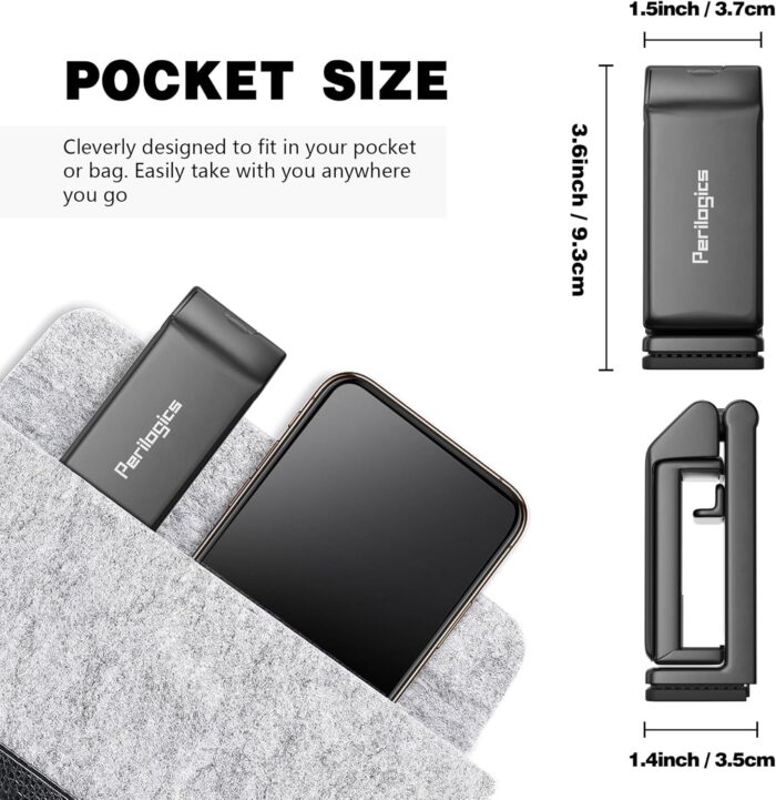 Universal Airplane in Flight Phone Mount. Handsfree Phone Holder for Desk with Multi-Directional Dual 360 Degree Rotation. Pocket Size Travel Essential Accessory for Flying. US Patented and Protected. - Image 3