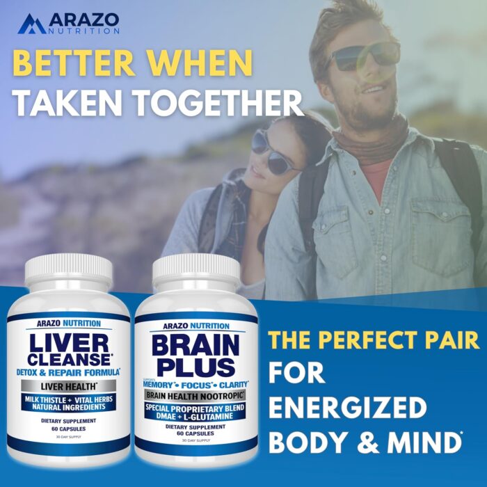 Liver Cleanse Detox & Repair Formula – 22 Herbs Support Supplement: Milk Thistle Extracts Silymarin, Beet, Artichoke, Dandelion, Chicory Root – Arazo Nutrition USA - Image 6