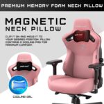 Anda Seat Kaiser 3 Gaming Chair for Adults - XL Reclining Video Game Chairs, PVC leather Ergonomic Gaming Chair, Heavy Duty Neck & Back Lumbar Support - Luxury Pink Computer Chairs for Home & Work - Image 3
