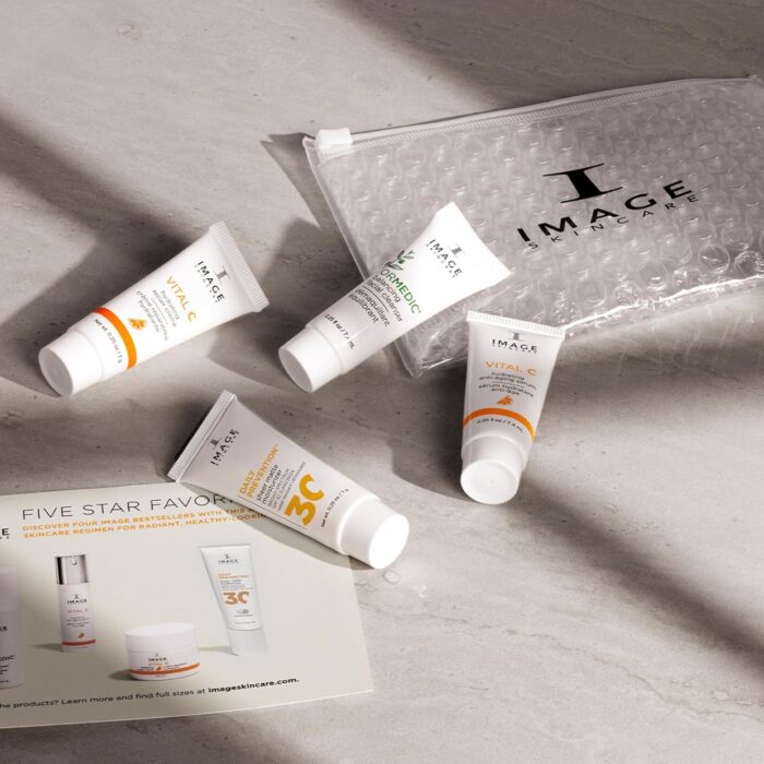 IMAGE Skincare Five Star Favorites Gift Set, 4 Step Regimen for Brighter, Healthier Looking Skin, Travel Size Holiday Beauty Gift for Women - Image 4