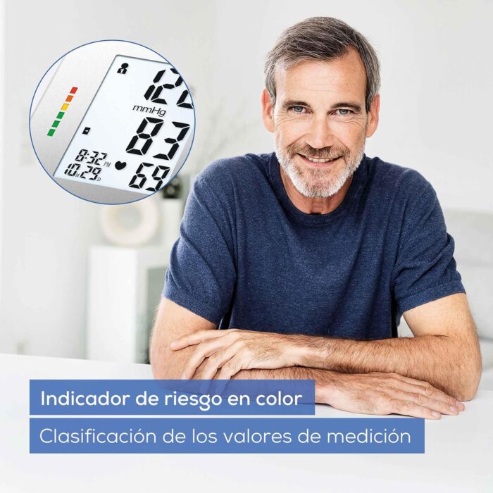Beurer BM26 Upper Arm Blood Pressure Monitor, Large Cuff, 4 Users, Automatic & Digital, Large Display, Irreg. Heartbeat Detector, Cuff Circ. 8.7”-16.5”, Home Use BP Machine Kit, Highly accurate - Image 4