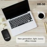CAL STAR HK-50 Wired Office Mouse - 1600 DPI, Ergonomic Design, USB Connectivity, Smooth 3D Scrolling, Plug & Play, 1.10M Cable Length- Comfortable and Durable for Everyday Use - Image 4