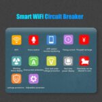 Cryfokt WiFi Smart Circuit Breaker, AC85-300V Multiple Protections Intuitive WiFi Remote Control Smart Energy Meter Switch 63A Real-time Display Smart Home - Image 5