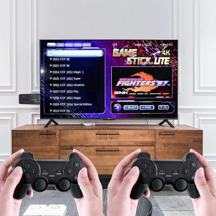 YUYUE Wireless Retro Game Console, Plug and Play Video Game Stick Built in 3500+ Games,9 Classic Emulators, 4K High Definition HDMI Output for TV with Dual 2.4G Wireless Controllers(32G) [video game] - Image 2