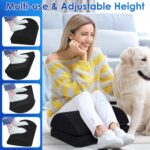 Adjustable Foam Foot Rest for Under Desk at Work, Under Desk Footrest Ergonomic Foam Foot Rest Desk Foot Cushion for Office, Work, Gaming, Computer, Gift, Office Accessories Back & Hip Pain Relief - Image 2