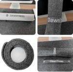 DAWNTREES Large Felt Desk Pad | Computer Mat for Desk(36x12Inches)|Desk Mat for Keyboard and Mouse|Dark Grey - Image 7