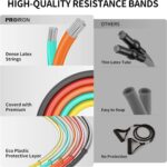 PROIRON Resistance Bands Set 14 Pieces Anti-Snap Resistance Band Exercise with Handles, Door Anchor, Ankle Straps, Training Manual and Carrying Bag - Image 2