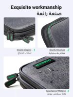 UGREEN Electronic Organizer, Double Layer Travel Gadget Bag compatible for USB Cable, SD Card, Hard Drive, Power Bank, Digital Camera, iPad Mini/Nintendo Swith Console/E-book or Tablet up to 7.9'' - Image 6