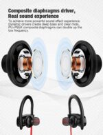 Otium Bluetooth Headphones, Best Wireless Earbuds IPX7 Waterproof Sports Earphones w/Mic HD Stereo Sweatproof in-Ear Earbuds Gym Running Workout 8 Hour Battery Noise Cancelling Headsets - Image 4