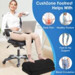 Adjustable Foam Foot Rest for Under Desk at Work, Under Desk Footrest Ergonomic Foam Foot Rest Desk Foot Cushion for Office, Work, Gaming, Computer, Gift, Office Accessories Back & Hip Pain Relief - Image 4