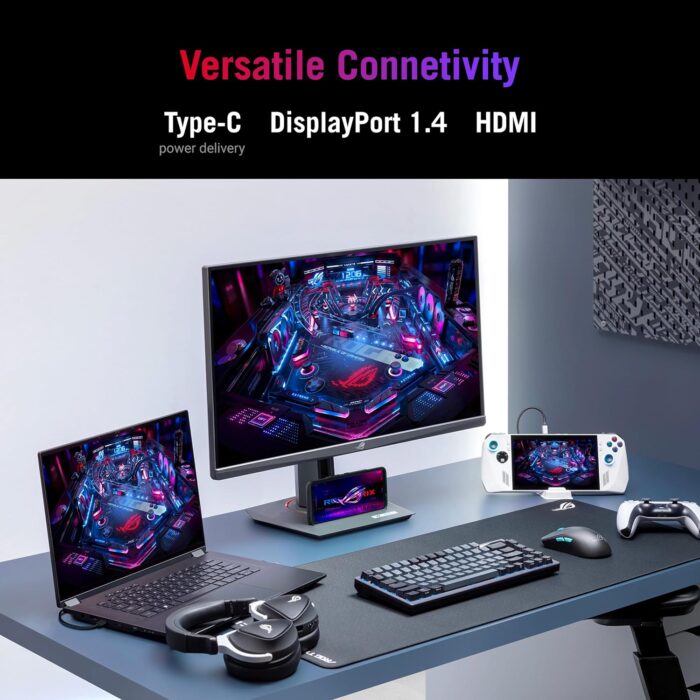 ASUS ROG Strix XG27UCS USB Type-C Gaming Monitor – 27-inch 4K UHD (3840x2160), 160Hz (Above 144Hz), 1ms (GTG), Fast IPS, Extreme Low Motion Blur Sync - Image 5