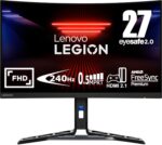 Lenovo Legion R27fc-30 27 Inch Curved FullHD VA Panel, 240Hz (280Hz OD), 0.5 ms E-Sports Monitor with HDMI, DisplayPortP,FreeSync Premium,Tilt,Lift,Pivot,Swivel Stand