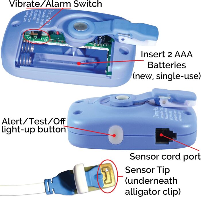 Wet-Stop 3 Bedwetting Alarm (BLUE) 6 Alarms & Vibration, Enuresis Alarm, Incontinence, Potty Training - Image 4