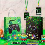 Video Game Party Favors for 12 Guests, 110pcs Games Party Gift Set Including Video Game Wristband Slap Bracelets Keychain Vip Pass Ticket Games Goodie Bags etc Gaming Party Favors - Image 4