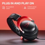 HyperX Cloud II Gaming Headset for PC & PS4 & Xbox One, Nintendo Switch, Red, Wired - Image 2