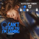 NALACAL Can't Hear You I'm Gaming Night Light, Headset Graphic Video Games Gamer Gift Funny 3D Illusion Lamp 16 Colors Changing Touch & Remote Control for Men Gamers Teenagers and Kids - Image 6