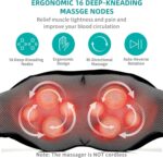 Nekteck Shiatsu Neck and Back Massager with Soothing Heat, Electric Deep Tissue 3D Kneading Massage Pillow for Shoulder, Leg, Body Muscle Pain Relief, Home, Office, and Car Use - Image 2