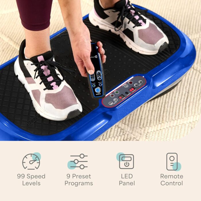 LifePro Vibration Plate Exercise Machine - Whole Body Workout Vibration Fitness Platform w/ Loop Bands - Home Training Equipment for Weight Loss & Toning - Image 5