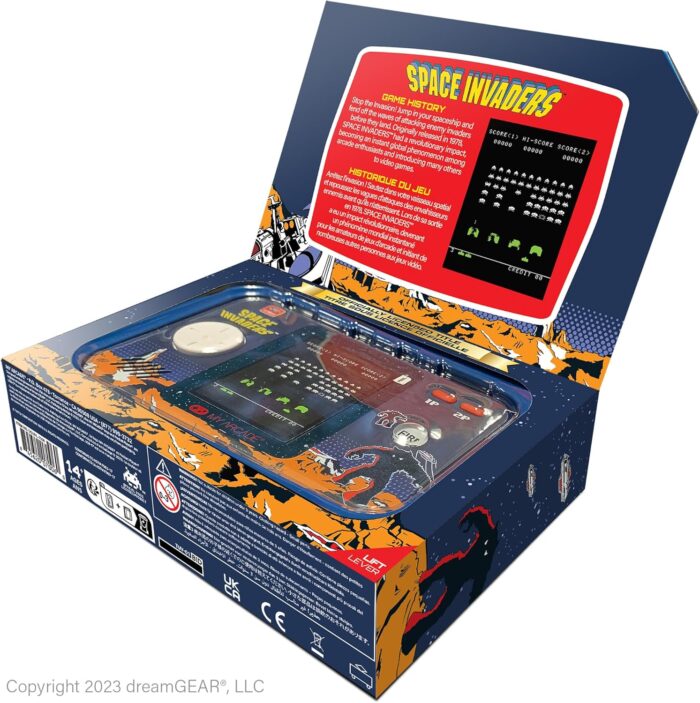 My Arcade Space Invaders Pocket Player Pro: Portable Video Game System, 2.75" Color Display, Ergonomic Design - Image 7