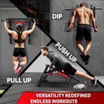 Yes4All Heavy Duty Wall Mounted Pull Up Bar – Multi-Grip Ceiling Strength/Joist Mount/Chin-Up Bar for Home Gym Portable - Image 4