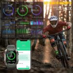 Military Smartwatch for Men Outdoor Tactical Sports Watch 5ATM Waterproof 1.71 Inch Fitness Tracker Heart Rate Sleep Monitor Smart Watch Compatible with Android iPhone Samsung (GreenExBand) - Image 3