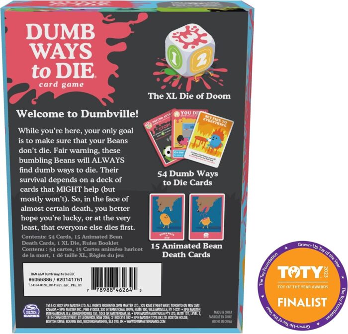 Spin Master Games Dumb Ways to Die Card Game Based on The Viral Video, Card Games for Adults Party Games Adult Games Fun Games, for Families & Kids Ages 12 and up - Image 6