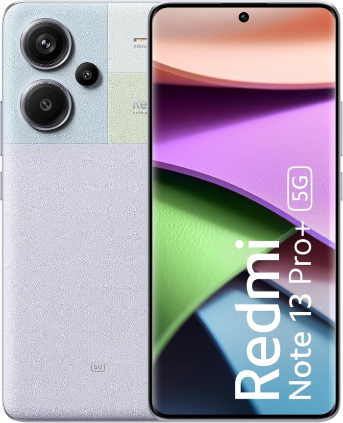 Redmi Xiaomi Note 13 Pro Plus 5G Dual Sim 12GB RAM 256GB ROM – Fusion Purple, Smartphone with 120Hz AMOLED Display, 200MP Camera, Snapdragon Processor, Long Battery Life, Fast Charging