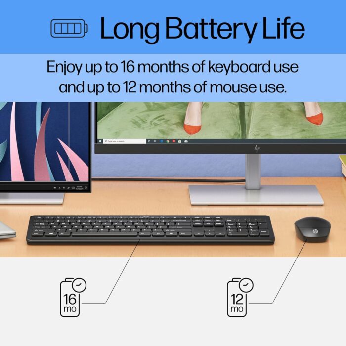 HP 230 Wireless Mouse and Keyboard Combo-Arabic-English (18H24AA) - Image 8