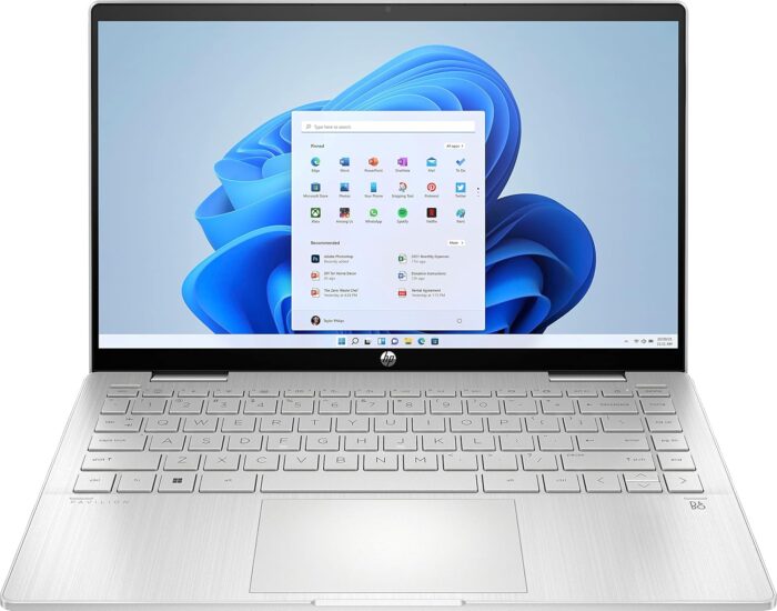 Hp Pavilion X360 2 In 1 Laptop 14-Ek0033Dx I5-1235U-4.4Ghz Processor, 8Gb Ram, 512Gb Ssd, 14″ Fhd Touch Display, Windows 11 Home, Intel Iris Xe Graphics, Silver